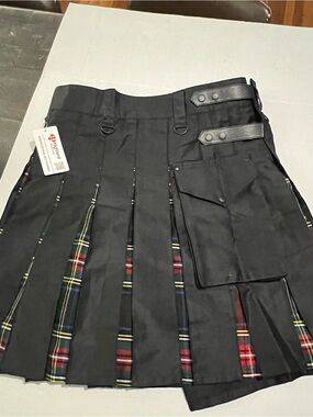 Cargo Kilts - Tartan Combo Utility Kilt: Size 38-40